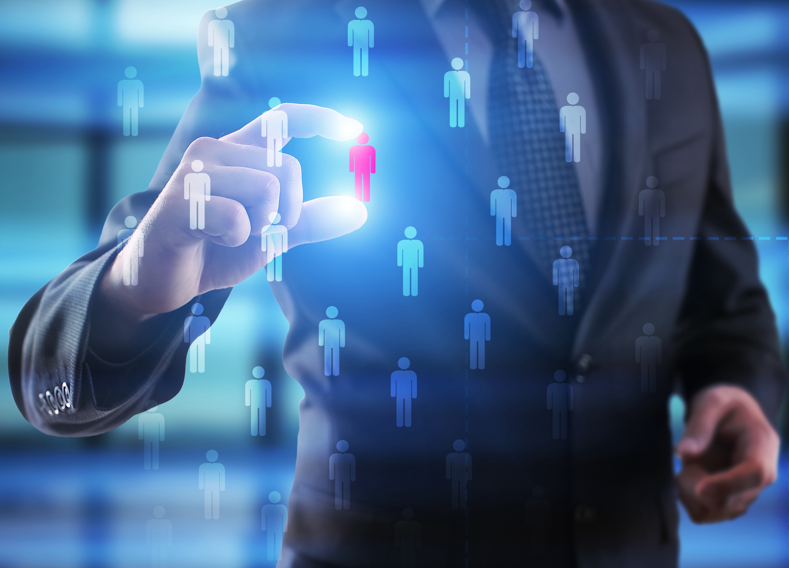 Business, Internet and technology concept. Recruitmetn, HR, team building.